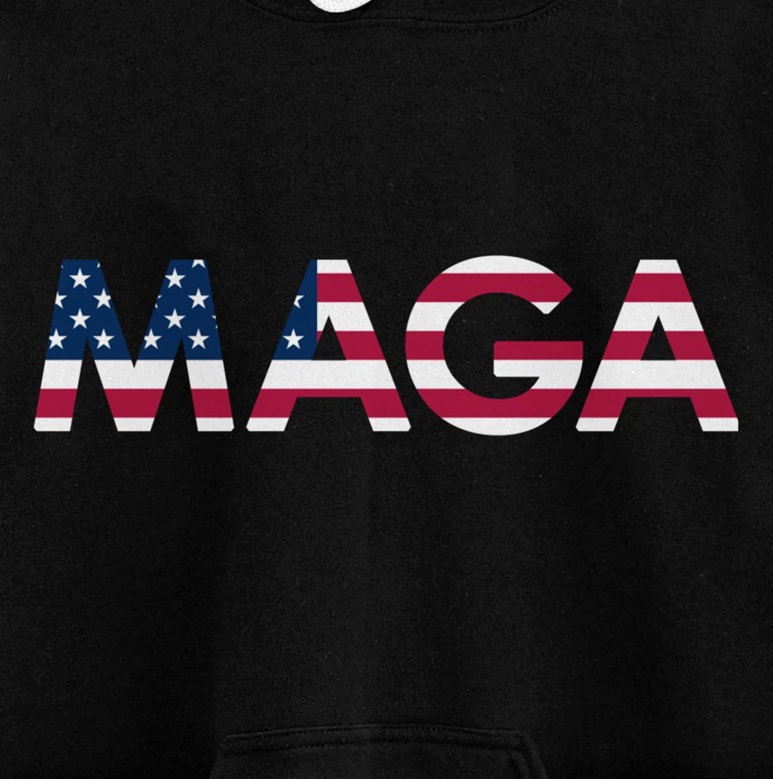 Original Trump MAGA American Flag MAGA America First MAGA Pullover Hoodie