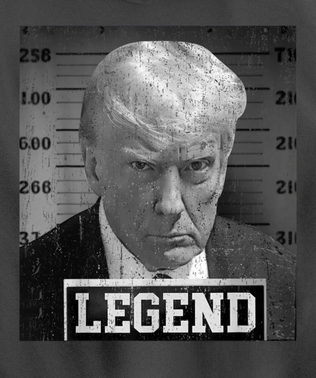 Free Donald Trump mug shot republican president MAGA 2024 Pullover Hoodie