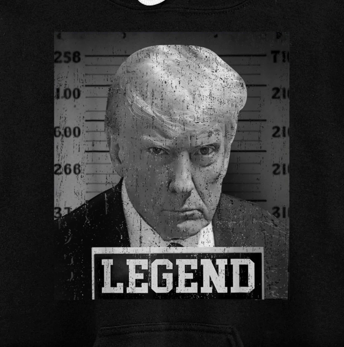 Free Donald Trump mug shot republican president MAGA 2024 Pullover Hoodie