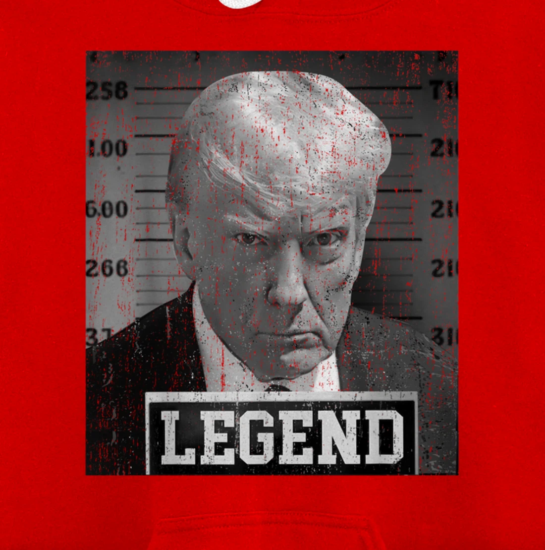Free Donald Trump mug shot republican president MAGA 2024 Pullover Hoodie