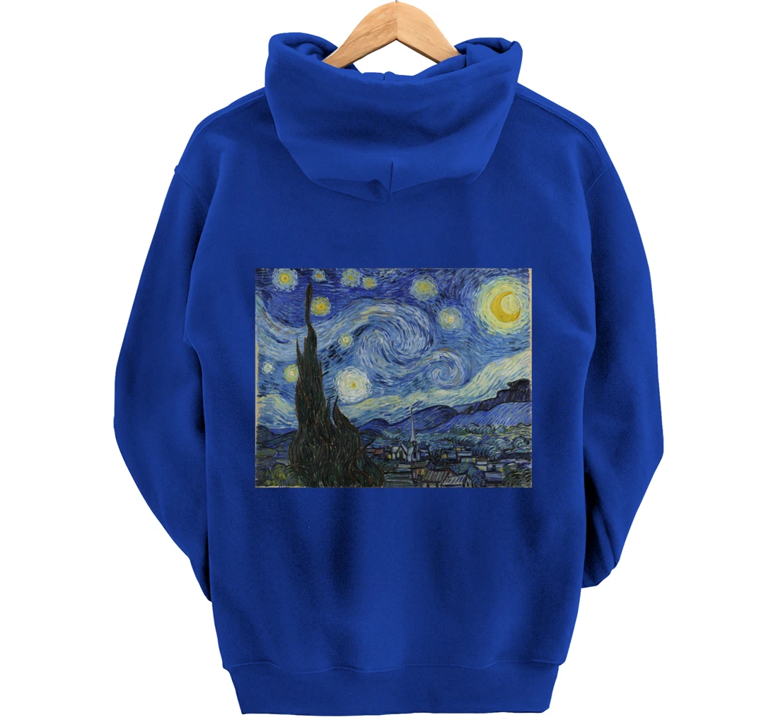 The Starry Night by Vincent van Gogh Pullover Hoodie