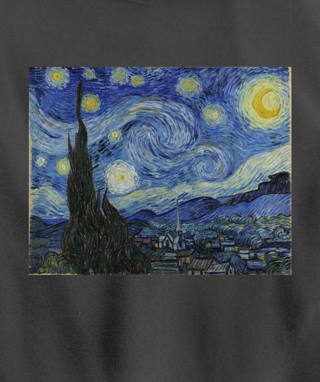 The Starry Night by Vincent van Gogh Pullover Hoodie