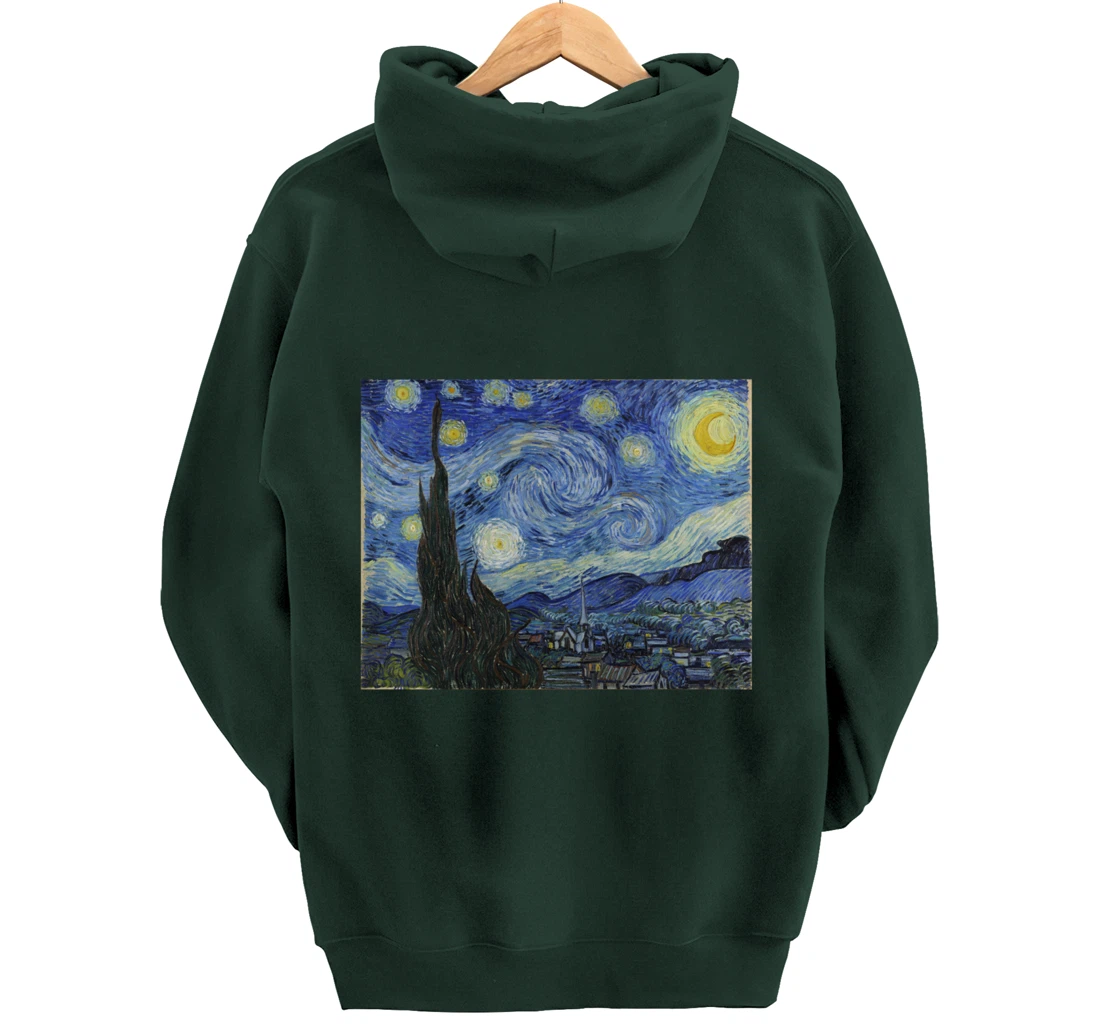 The Starry Night by Vincent van Gogh Pullover Hoodie