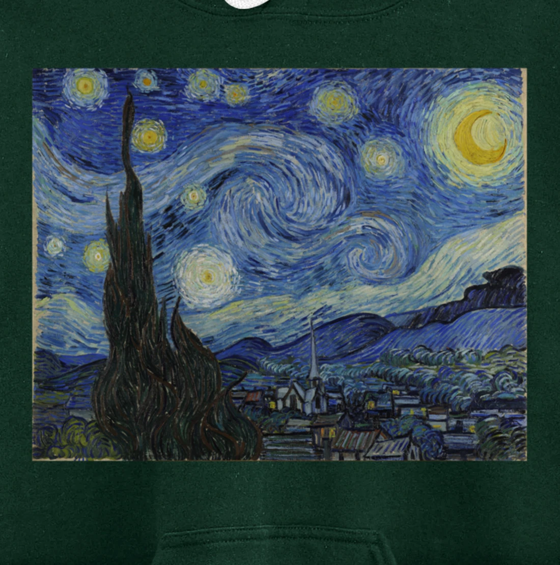 The Starry Night by Vincent van Gogh Pullover Hoodie