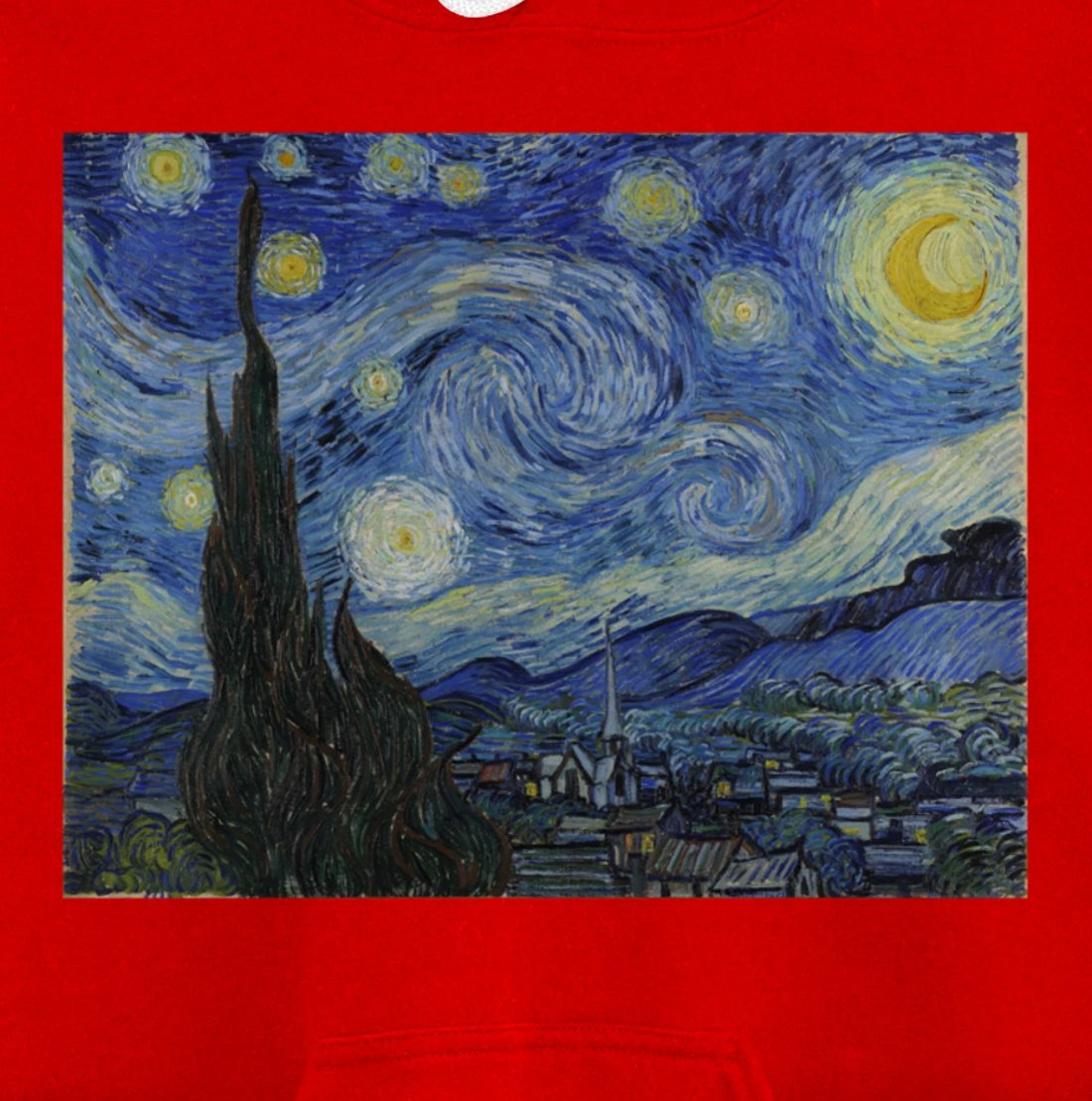 The Starry Night by Vincent van Gogh Pullover Hoodie