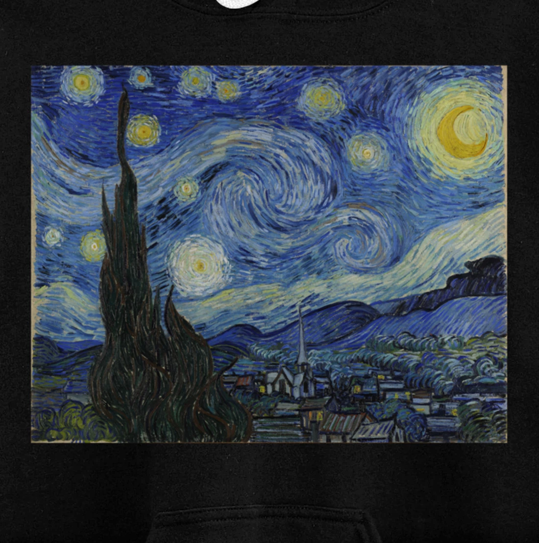 The Starry Night by Vincent van Gogh Pullover Hoodie