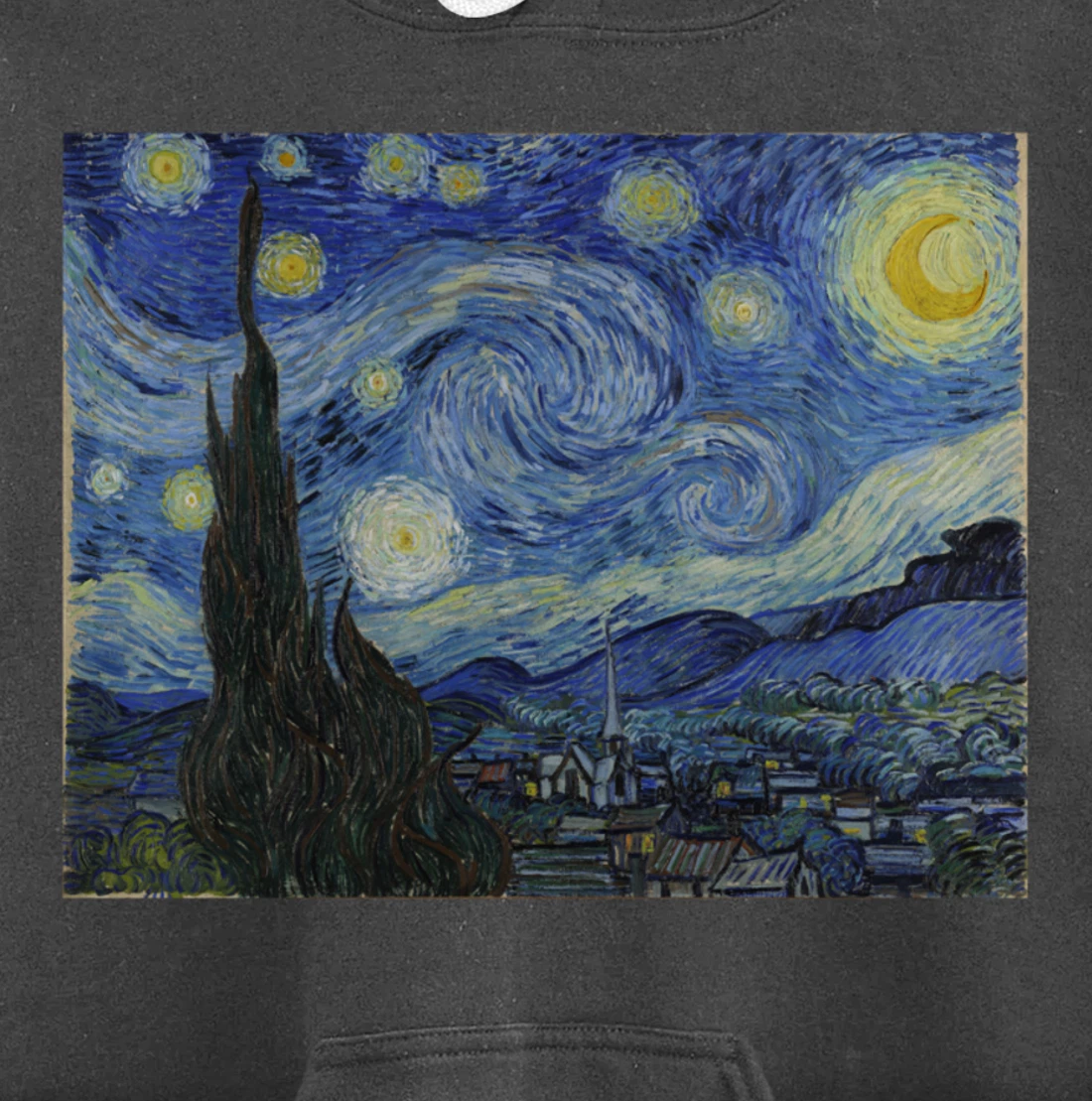 The Starry Night by Vincent van Gogh Pullover Hoodie