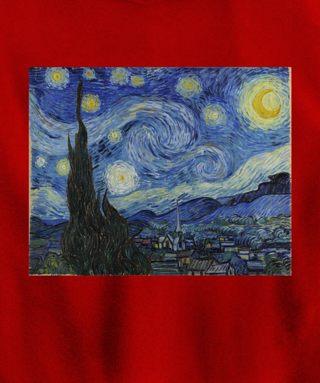 The Starry Night by Vincent van Gogh Pullover Hoodie