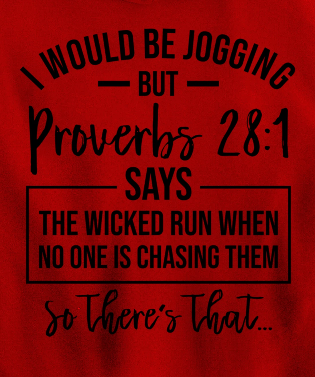 Jogging Proverbs 28 1 Running Gift Christian Bible Verse Gym Pullover Hoodie