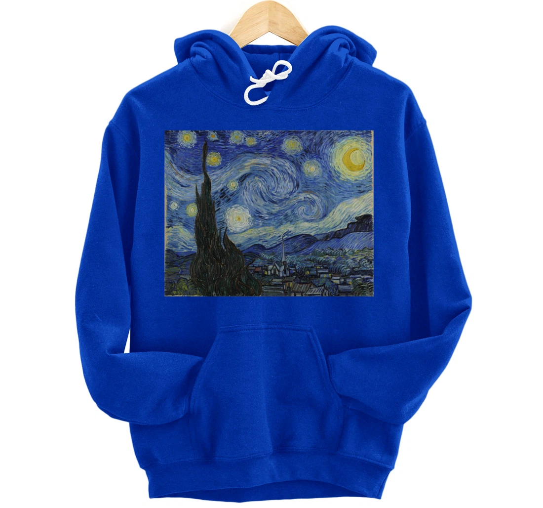 The Starry Night by Vincent van Gogh Pullover Hoodie