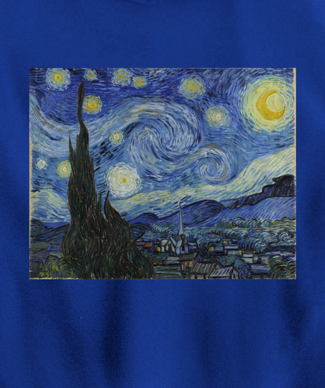 The Starry Night by Vincent van Gogh Pullover Hoodie