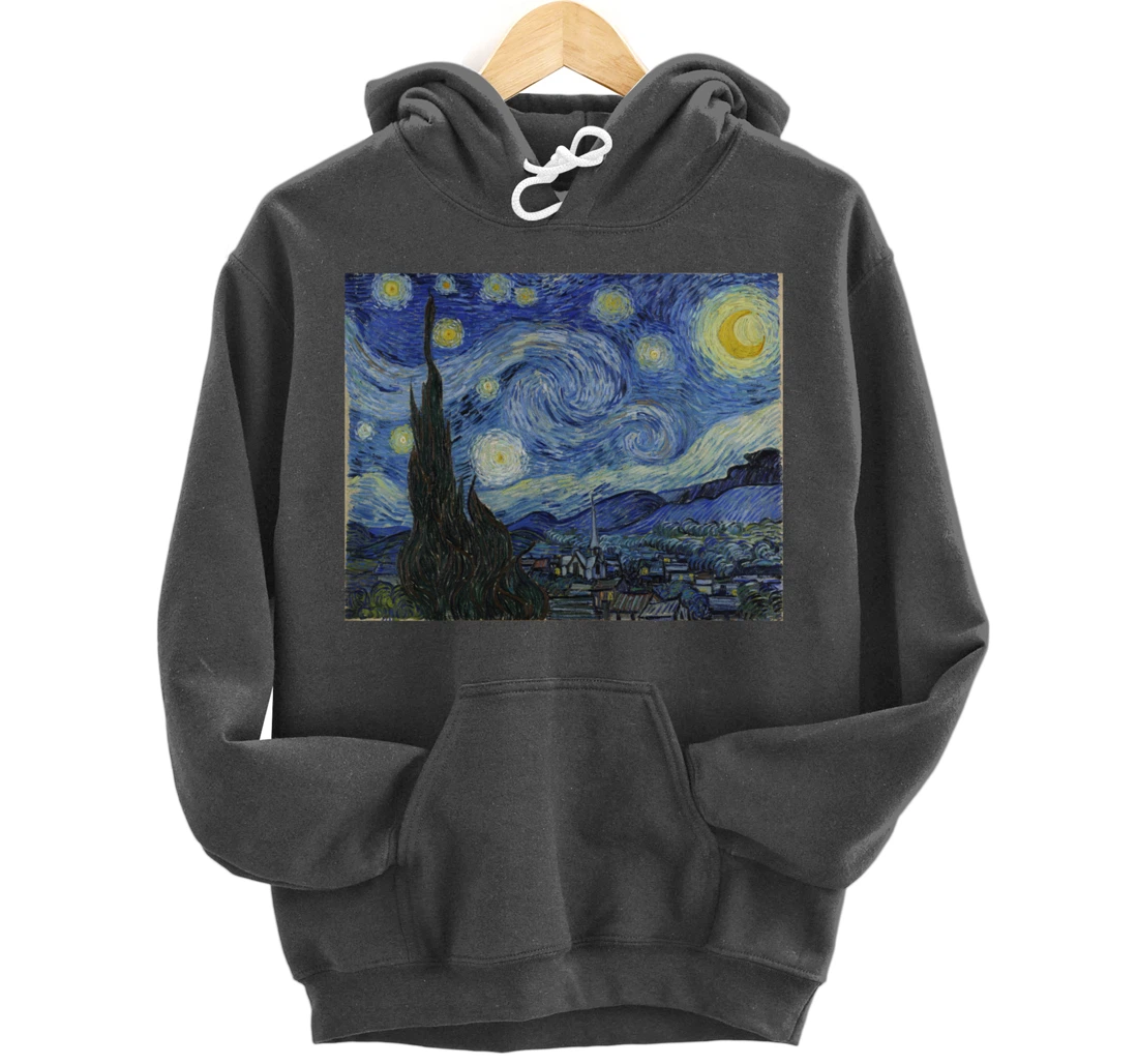 The Starry Night by Vincent van Gogh Pullover Hoodie