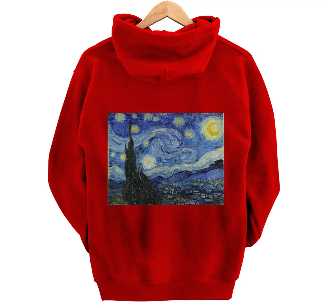 The Starry Night by Vincent van Gogh Pullover Hoodie