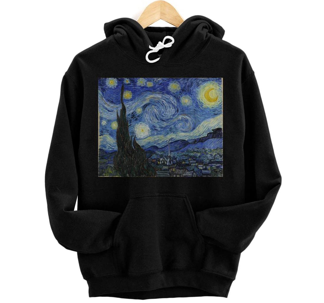 The Starry Night by Vincent van Gogh Pullover Hoodie
