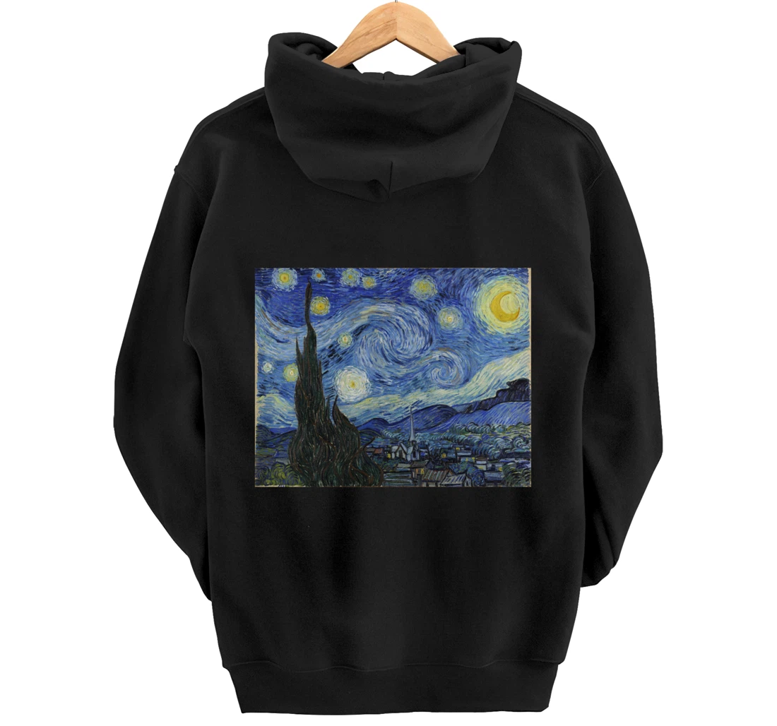 The Starry Night by Vincent van Gogh Pullover Hoodie