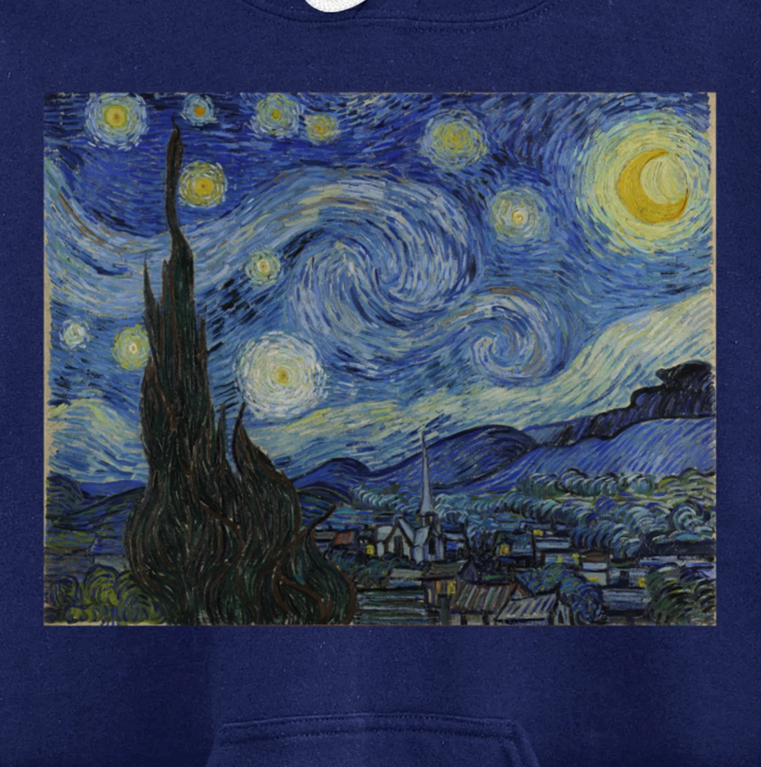 The Starry Night by Vincent van Gogh Pullover Hoodie