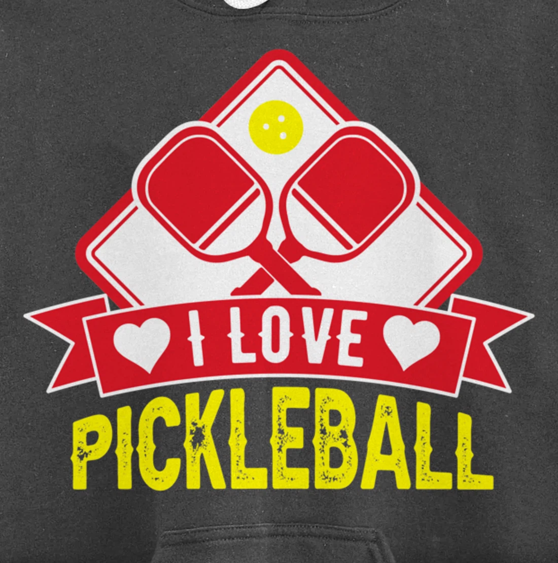 Vintage Retro Pickleball Player Paddleball Lover Dinking Pullover Hoodie