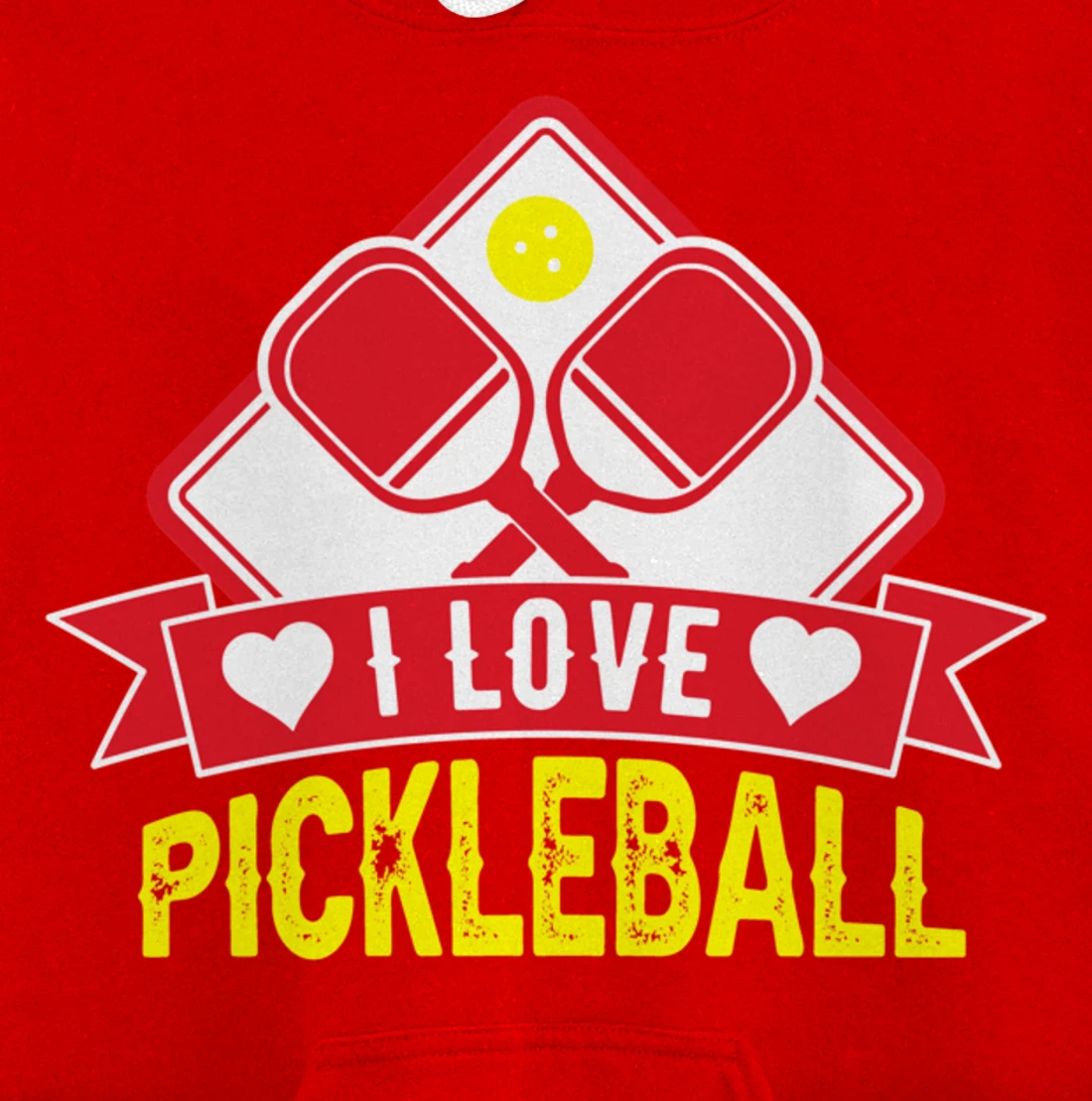 Vintage Retro Pickleball Player Paddleball Lover Dinking Pullover Hoodie