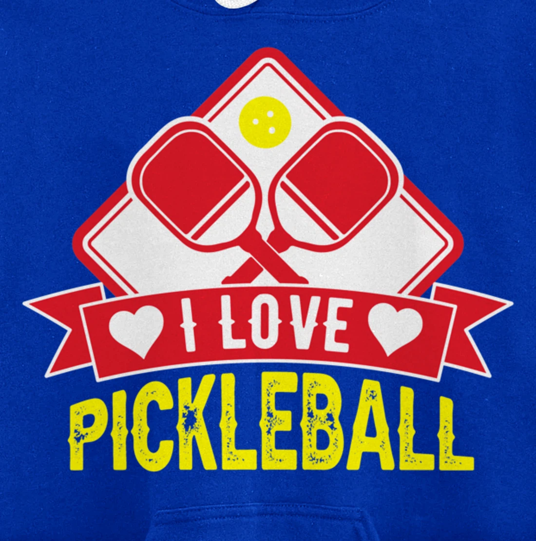 Vintage Retro Pickleball Player Paddleball Lover Dinking Pullover Hoodie