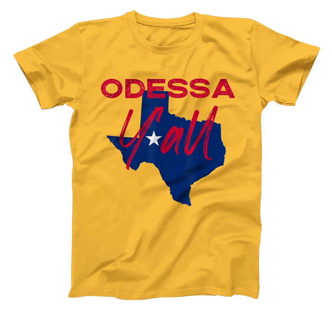 Odessa Texas Y'all TX Pride State Map Cute T-Shirt