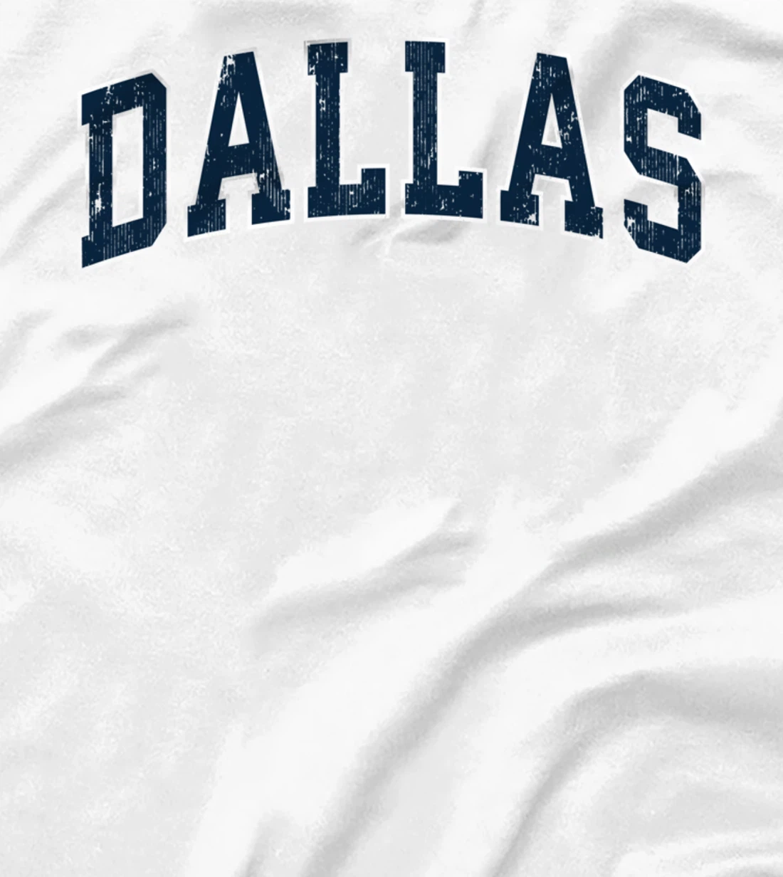 Dallas Texas TX Vintage Varsity Sports Navy Text T-Shirt T-Shirt