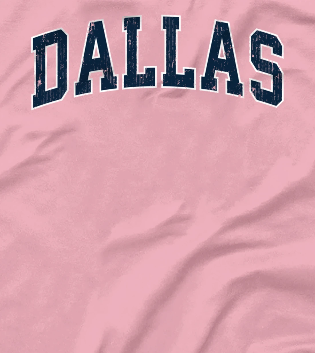 Dallas Texas TX Vintage Varsity Sports Navy Text T-Shirt T-Shirt