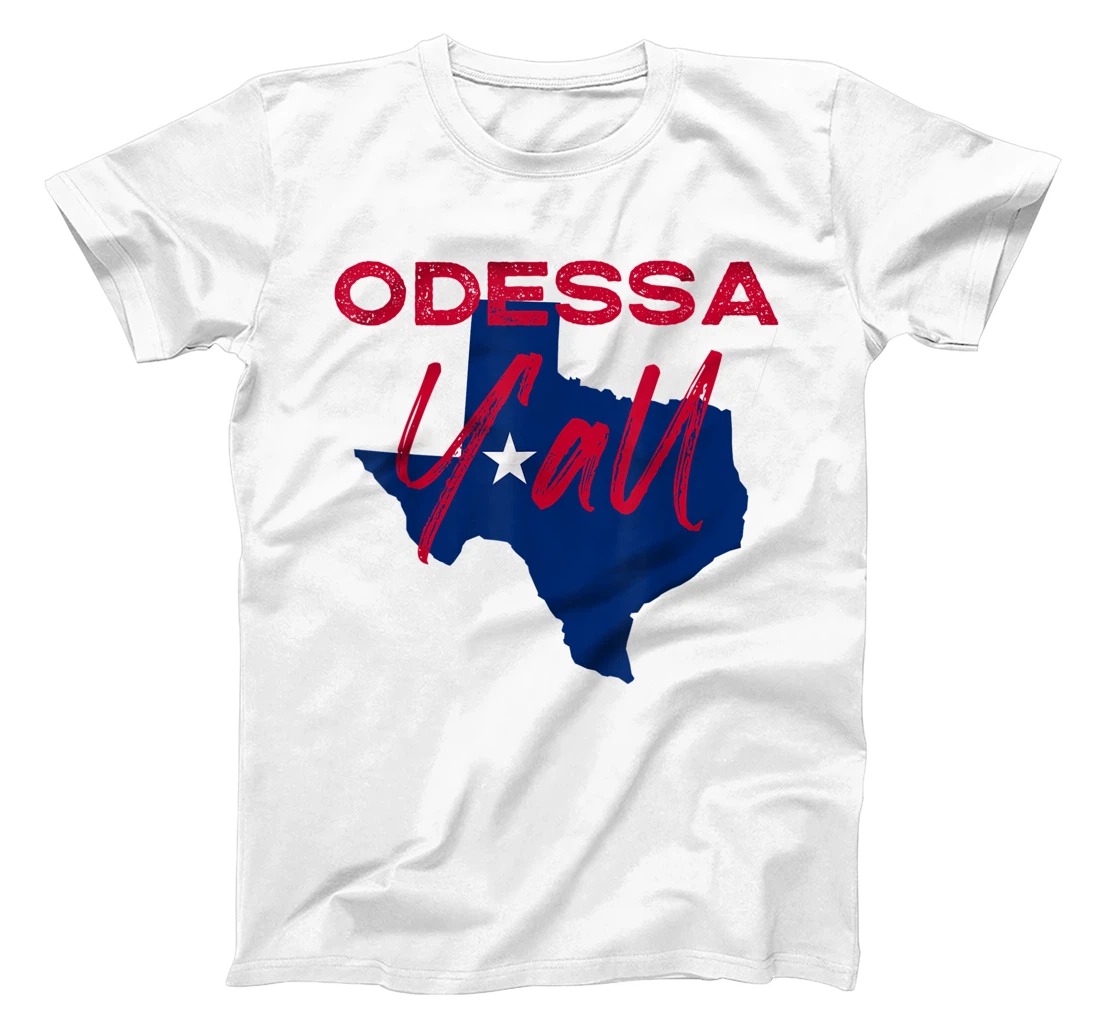Odessa Texas Y'all TX Pride State Map Cute T-Shirt