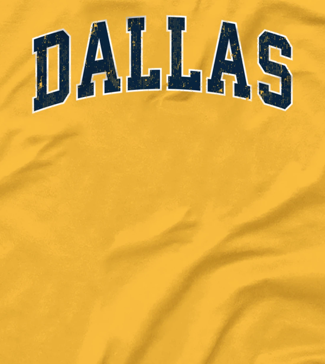 Dallas Texas TX Vintage Varsity Sports Navy Text T-Shirt T-Shirt