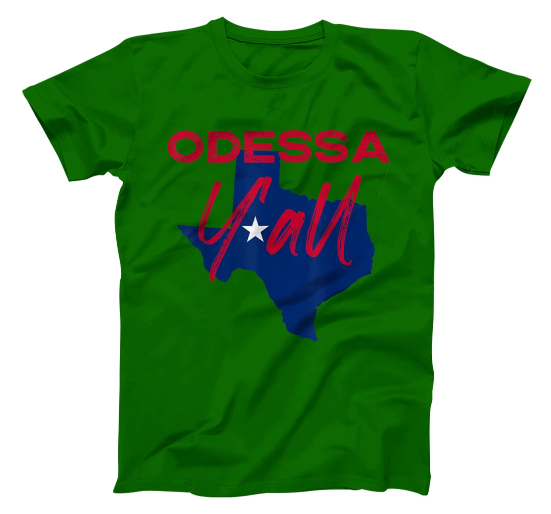 Odessa Texas Y'all TX Pride State Map Cute T-Shirt