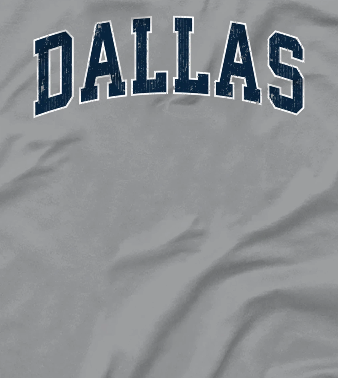 Dallas Texas TX Vintage Varsity Sports Navy Text T-Shirt T-Shirt