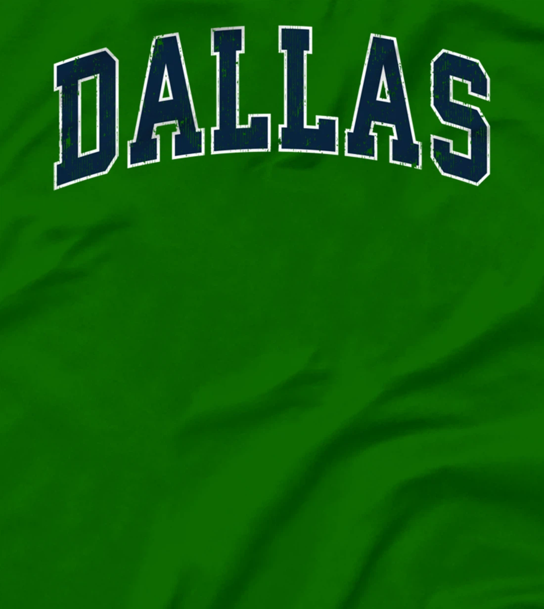 Dallas Texas TX Vintage Varsity Sports Navy Text T-Shirt T-Shirt