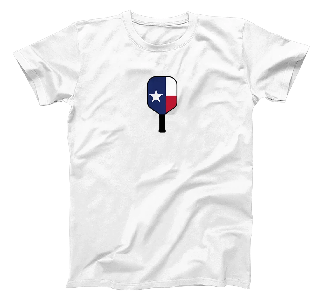 Texas Flag Pickleball Paddle T-Shirt