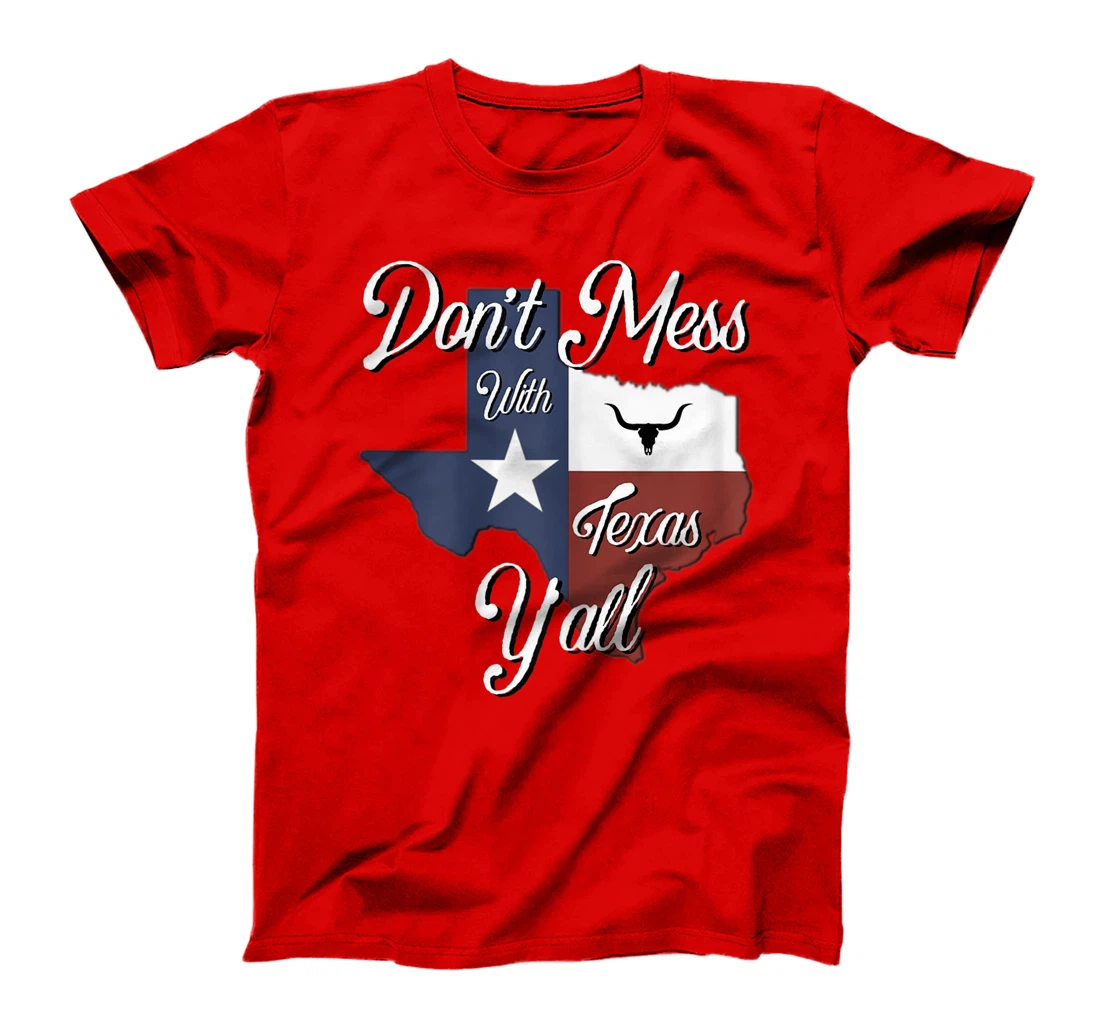 Texas Don't Mess With Vintage Texas Longhorn Lone Star State T-Shirt