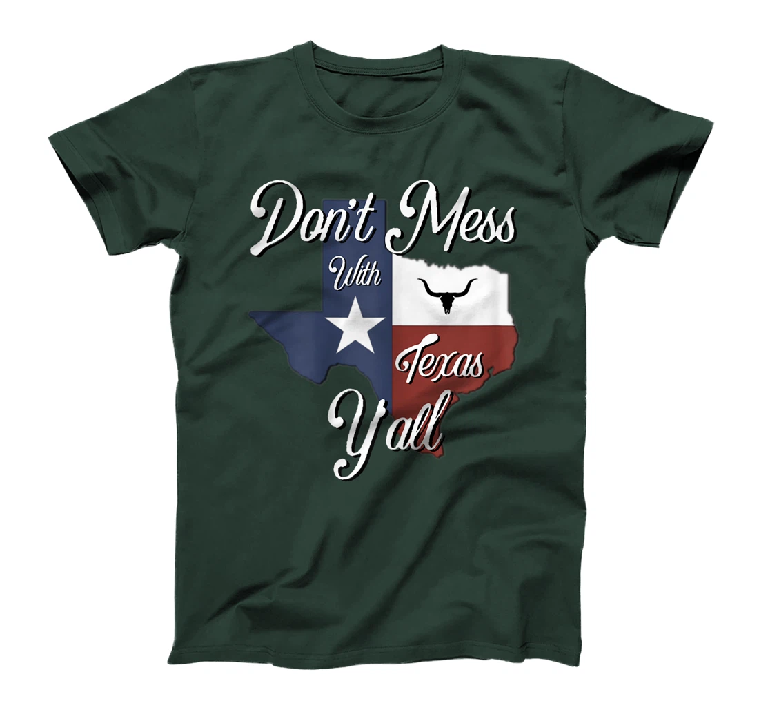 Texas Don't Mess With Vintage Texas Longhorn Lone Star State T-Shirt