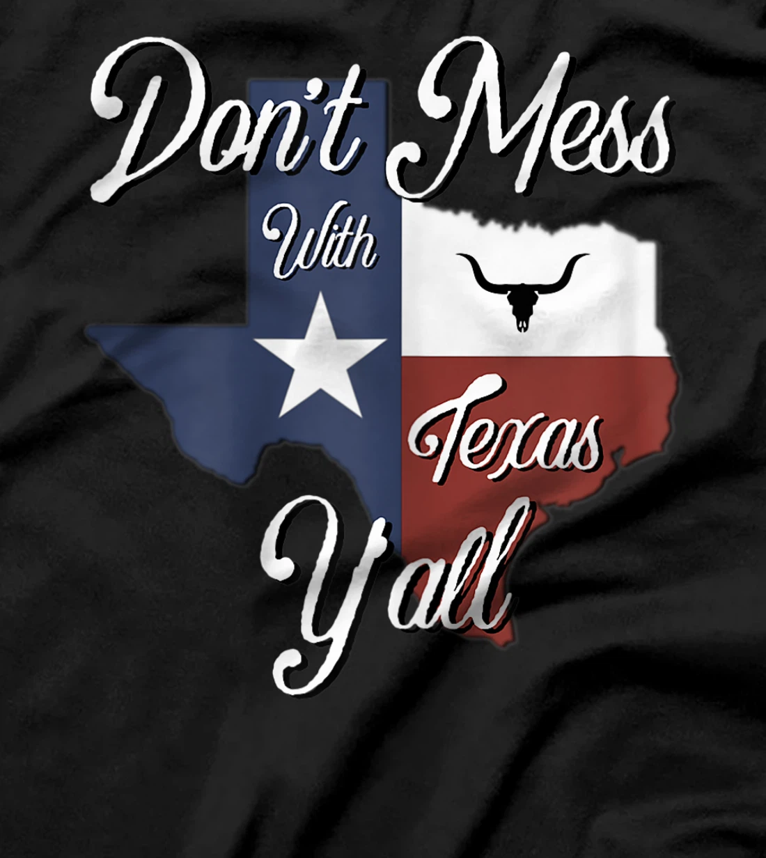 Texas Don't Mess With Vintage Texas Longhorn Lone Star State T-Shirt