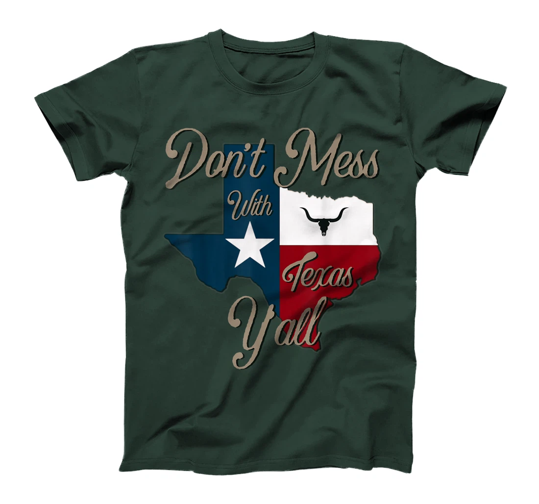Don't Mess With Vintage Texas Pride Longhorn Lone Star State T-Shirt