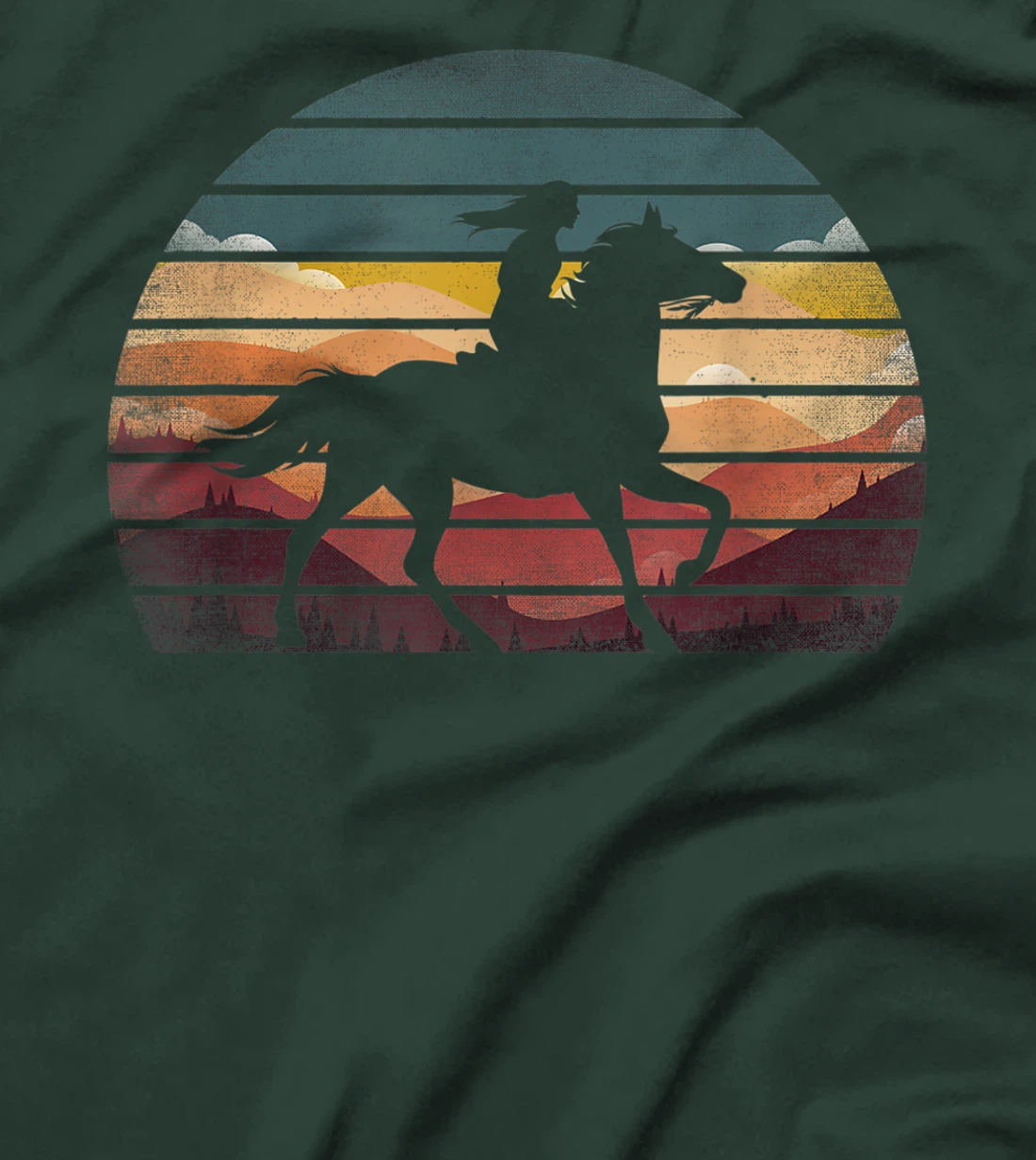 Girl Horse Riding Shirt Vintage Cowgirl Texas Ranch T-Shirt