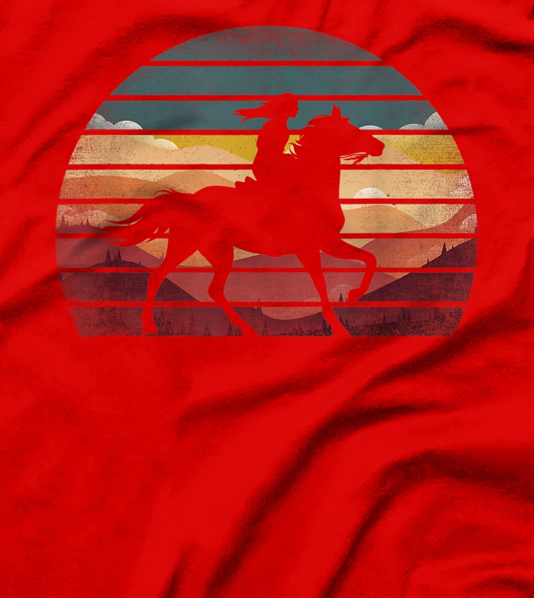 Girl Horse Riding Shirt Vintage Cowgirl Texas Ranch T-Shirt