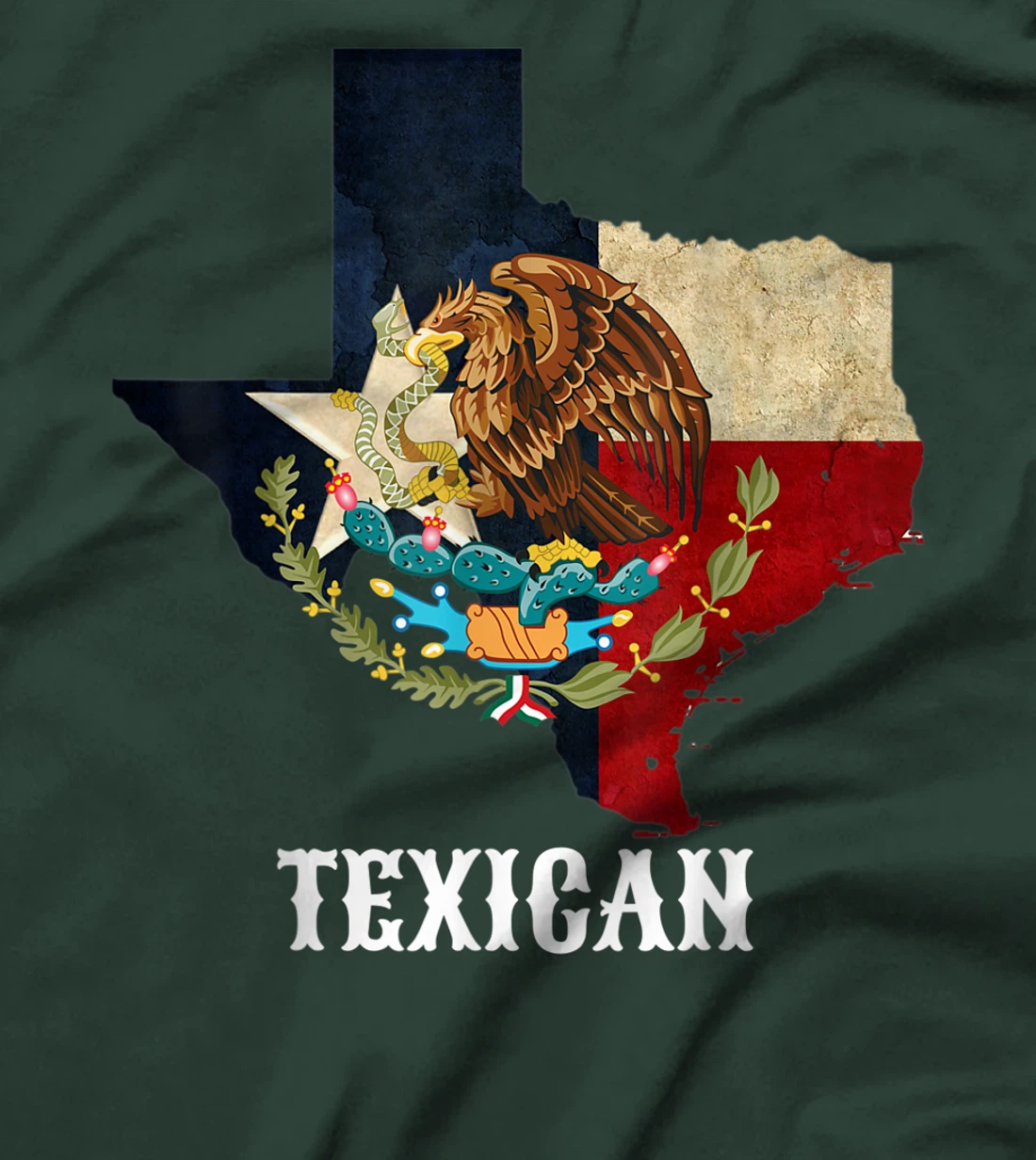 Texican tshirt Vintage Tex Mex Chicano Texas Texican T-Shirt