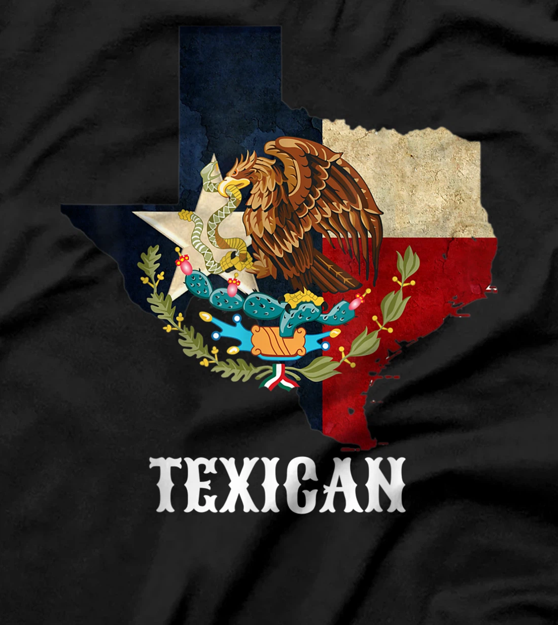 Texican tshirt Vintage Tex Mex Chicano Texas Texican T-Shirt