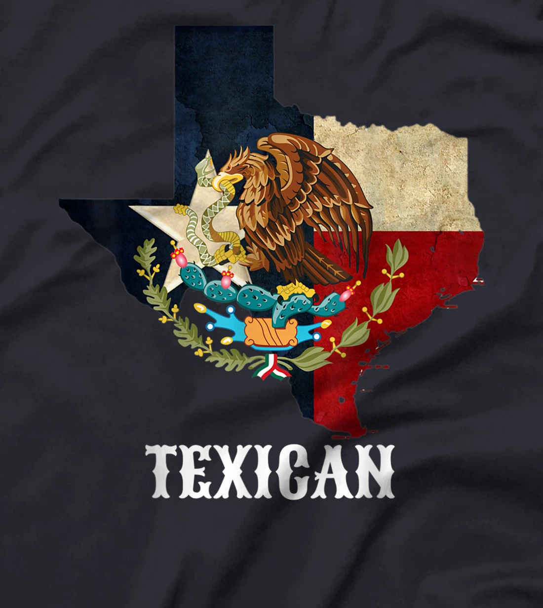 Texican tshirt Vintage Tex Mex Chicano Texas Texican T-Shirt