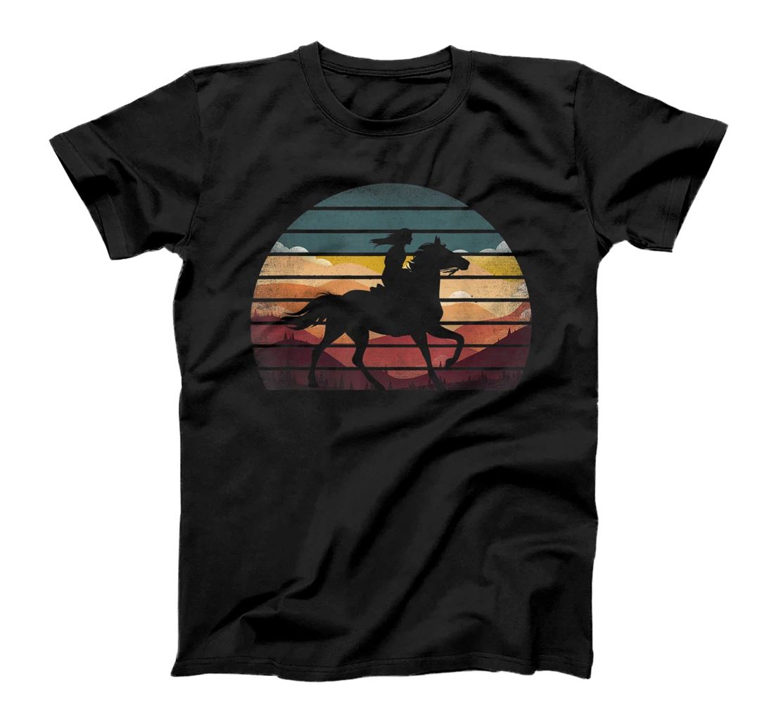 Girl Horse Riding Shirt Vintage Cowgirl Texas Ranch T-Shirt