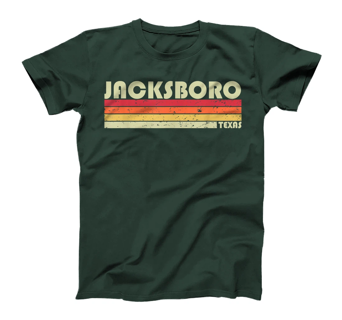 JACKSBORO TX TEXAS Funny City Home Roots Gift Retro 70s 80s T-Shirt