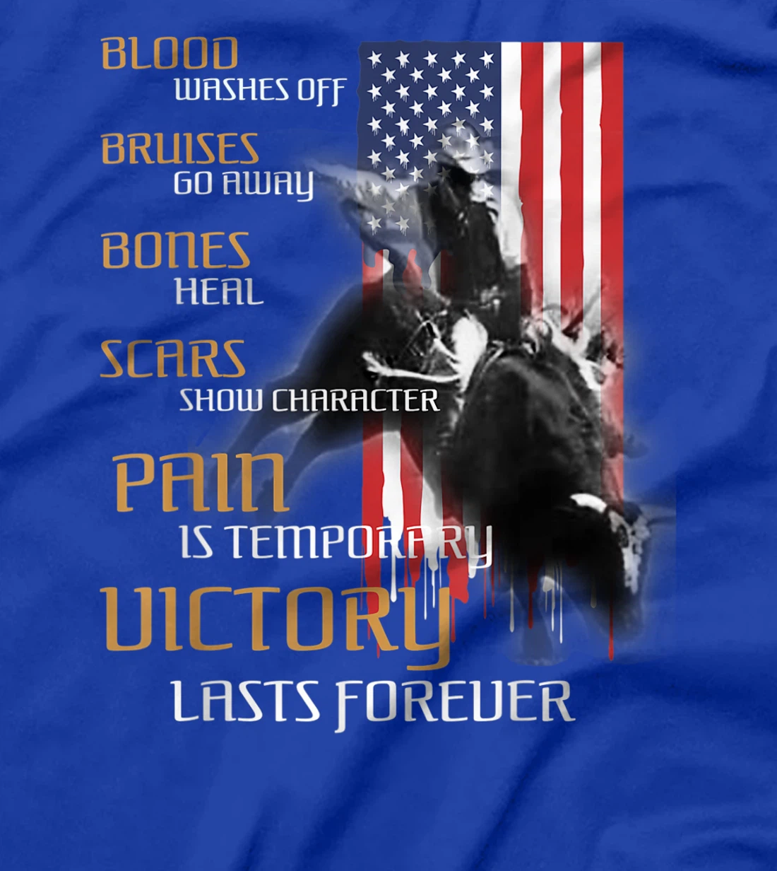 Bull-Riding For Men Texas Ranch Rider America Cowboy Western T-Shirt