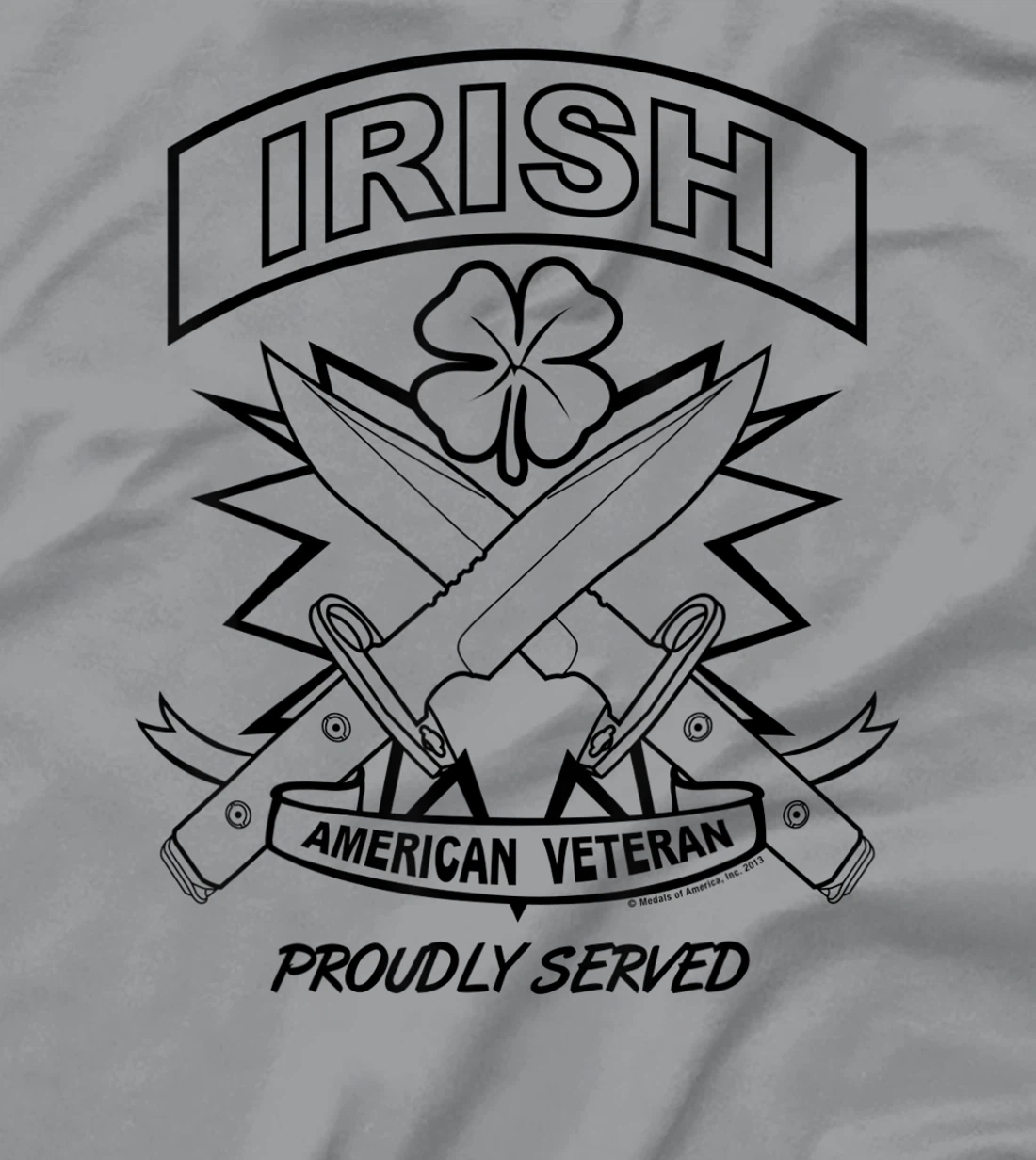 IRISH AMERICAN VETERAN PROUDLY SERVED T-Shirt