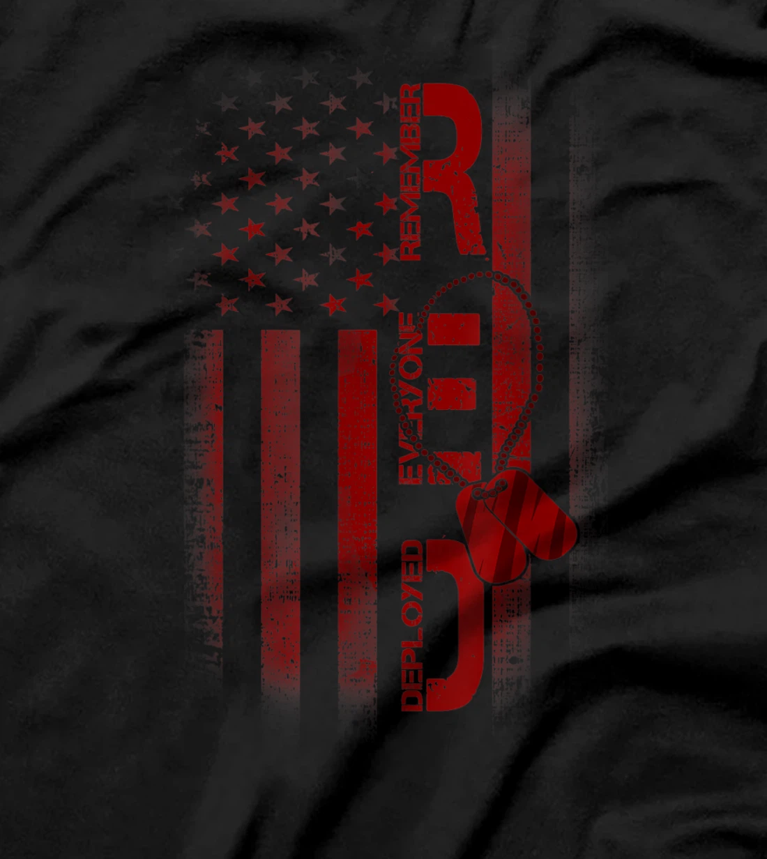 Remember Everyone Deployed American Pride Veteran Army Gift T-Shirt