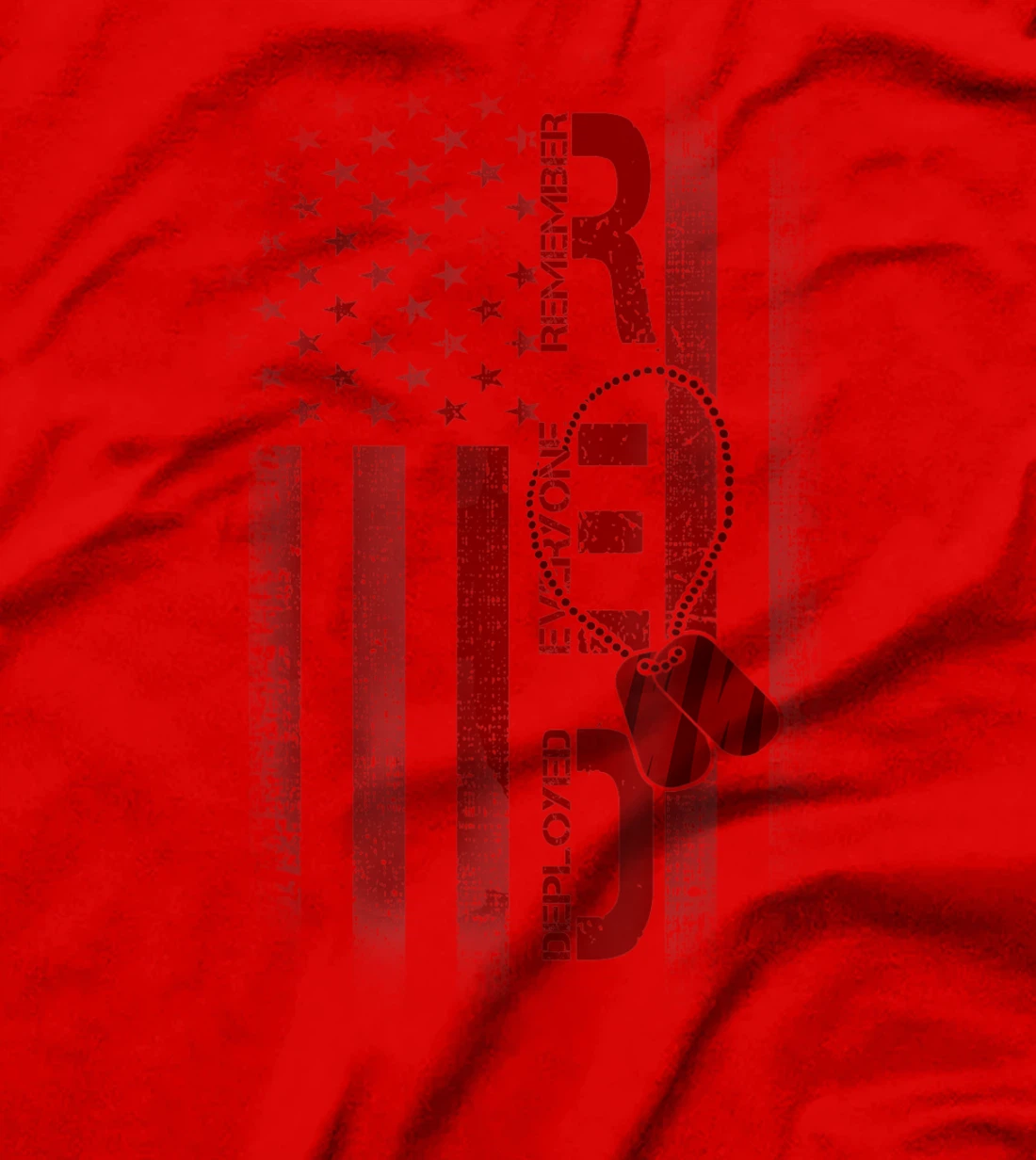 Remember Everyone Deployed American Pride Veteran Army Gift T-Shirt