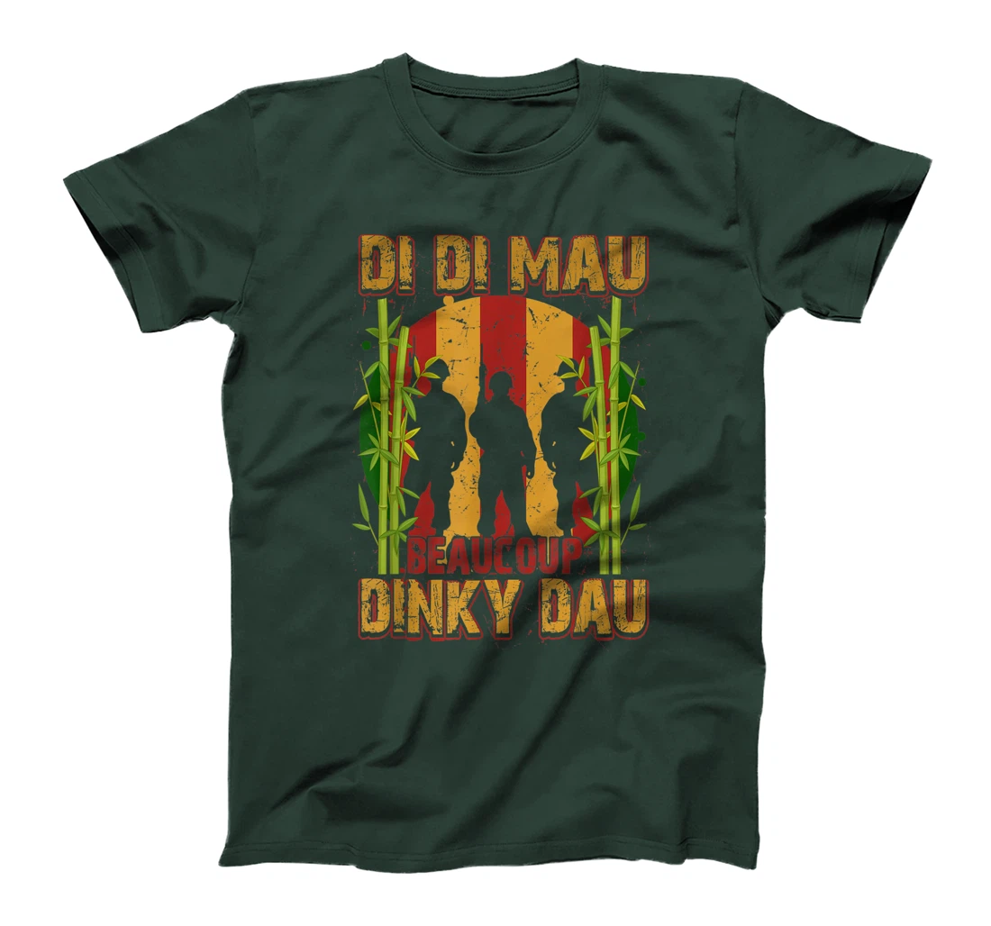 Di Di Mau Beaucoup Dinky Dau Proud Vietnam War Veteran Gift T-Shirt