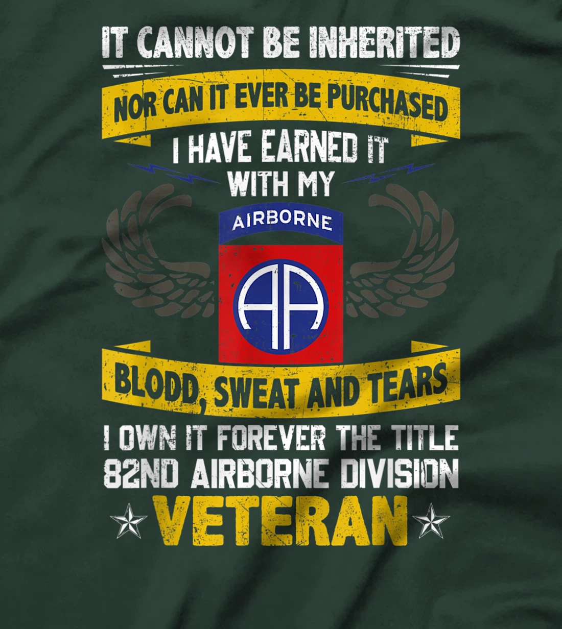 Forever The Title 82Nd Airborne Division Veteran T-Shirt