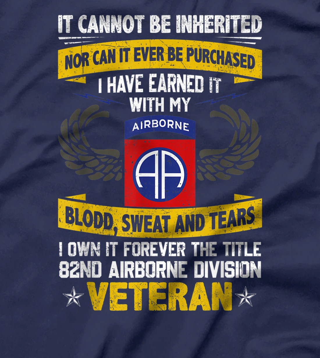 Forever The Title 82Nd Airborne Division Veteran T-Shirt
